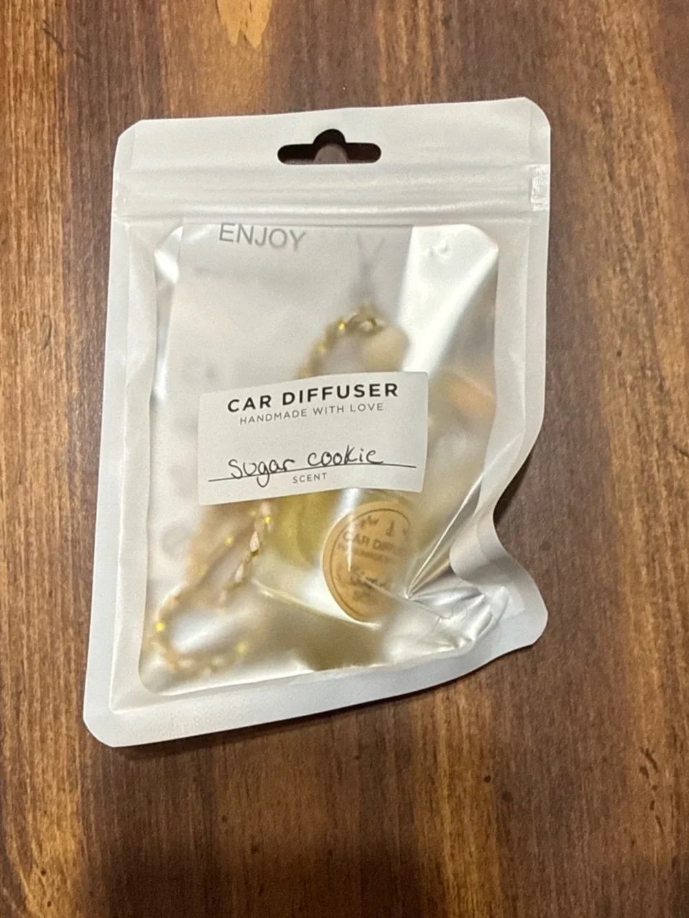 Sugar Cookie Scent Car Diffuser - Gold Finish